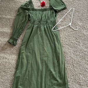 GAP Green Long Sleeve Dress